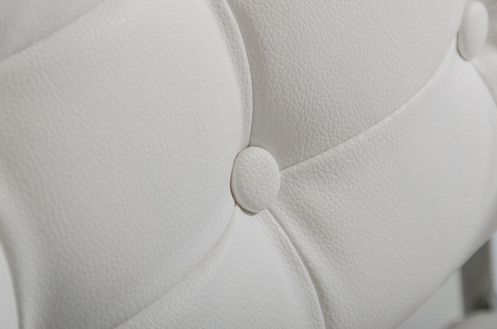 VIG Furniture Modrest Cosme Modern White Leatherette Dining Armchair VGHR4047-WHT