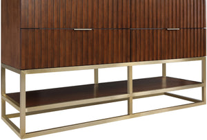 Monad Carrara Marble / Birch Veneer / MDF / Stainless Steel / Ceramic Contemporary Walnut Bathroom Vanity - 60" W x 20" D x 34.5" H