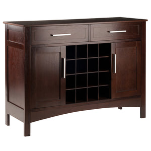 Winsome Wood Gordon Buffet Cabinet, Sideboard, Cappuccino 40543-WINSOMEWOOD