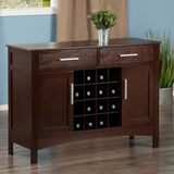 Winsome Wood Gordon Buffet Cabinet, Sideboard, Cappuccino 40543-WINSOMEWOOD