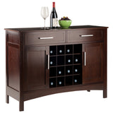 Winsome Wood Gordon Buffet Cabinet, Sideboard, Cappuccino 40543-WINSOMEWOOD