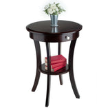 Winsome Wood Sasha Accent Table, Cappuccino 40627-WINSOMEWOOD