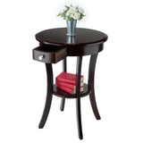 Winsome Wood Sasha Accent Table, Cappuccino 40627-WINSOMEWOOD