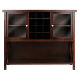 Winsome Wood Xola Buffet Display Cabinet, Cappuccino 40744-WINSOMEWOOD