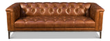 Cuba Brown Cube X 3 Sofa