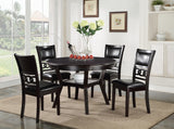 New Classic Furniture Gia 60" Dining Table+Chairs (5 Pcs/Ctn) Ebony D1701-160-EBY