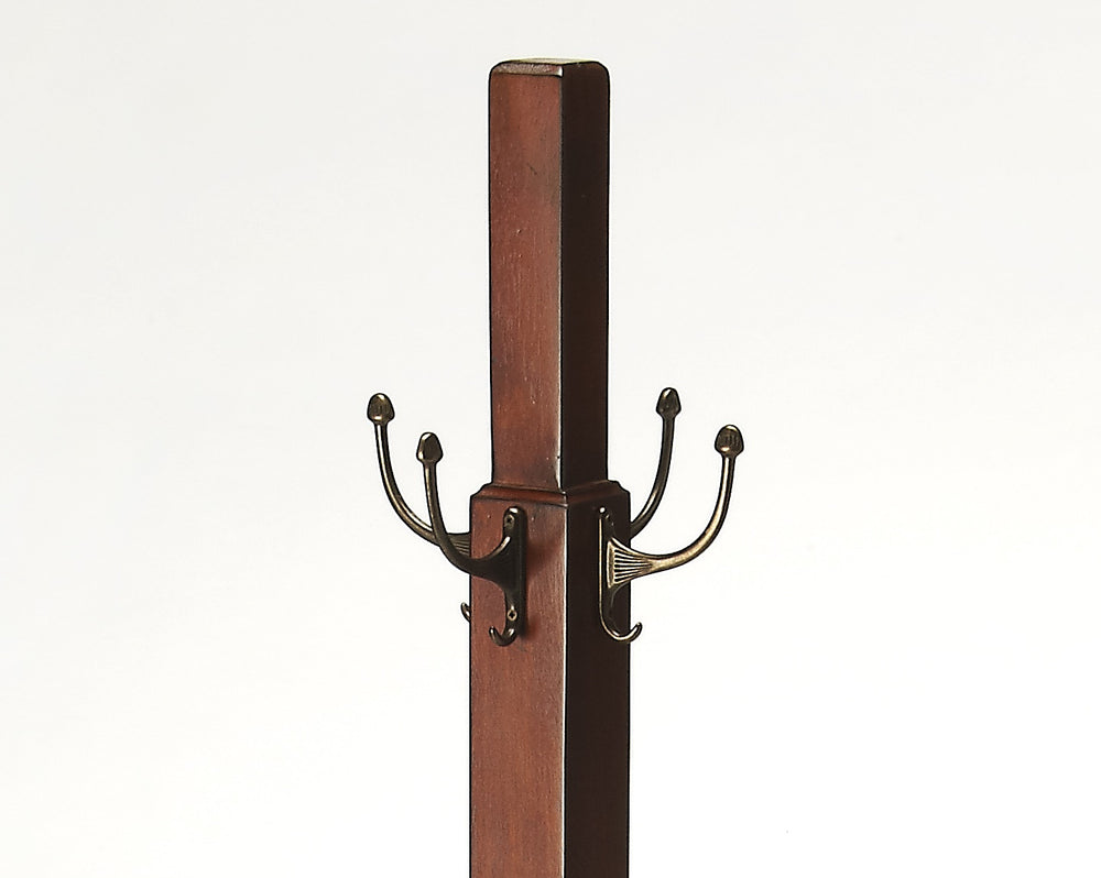 Butler Specialty Webster Antique Cherry Coat Rack/Tree 4114011