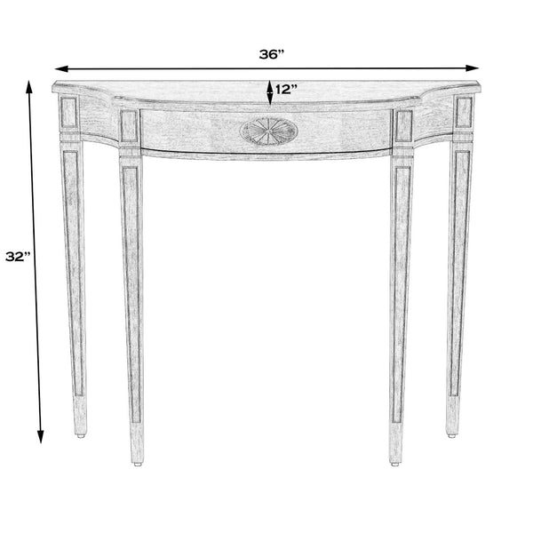 Butler Specialty Chester Console Table XRT Antique Beige Wood solids, MDF, Veneers 4116424-BUTLER