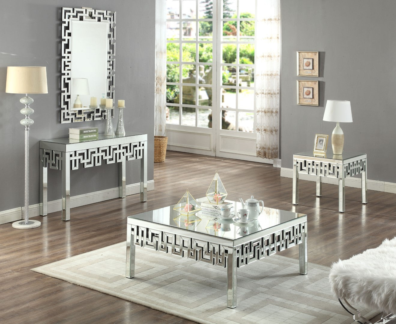 Aria Glass Console Table - Thumbnail 3
