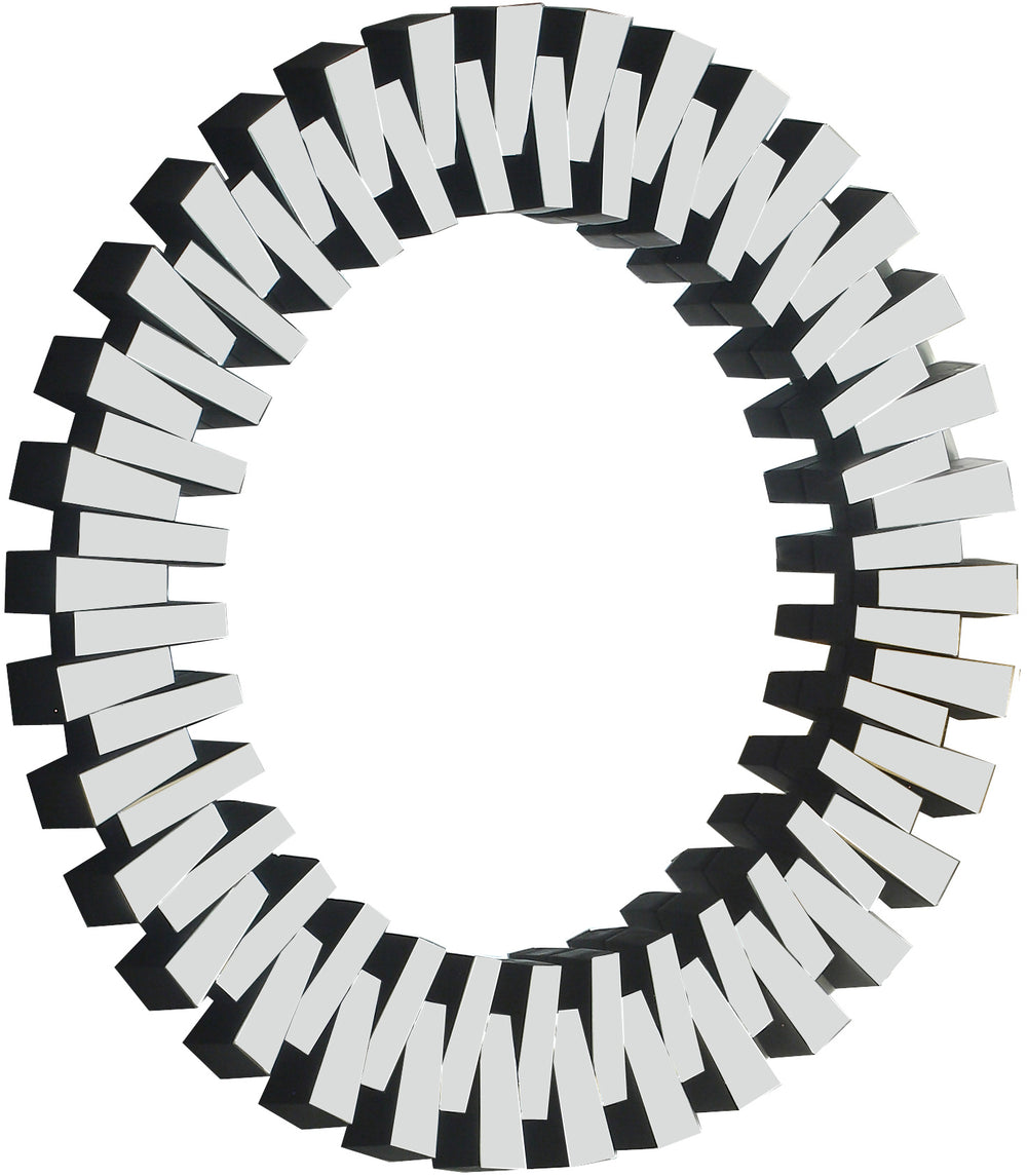 Kylie Glass / Engineered Wood Contemporary  Mirror - 36" W x 1" D x 36" H