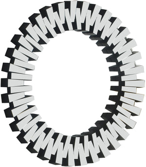 Kylie Glass / Engineered Wood Contemporary  Mirror - 36" W x 1" D x 36" H