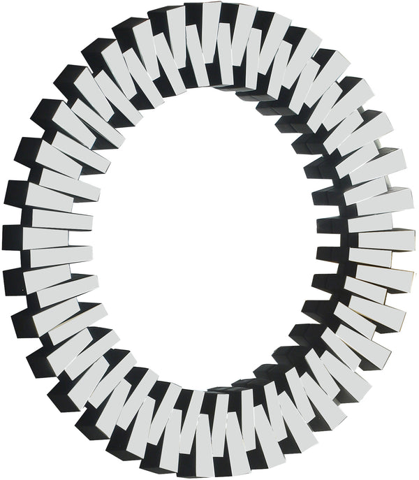 Kylie Glass / Engineered Wood Contemporary  Mirror - 36" W x 1" D x 36" H