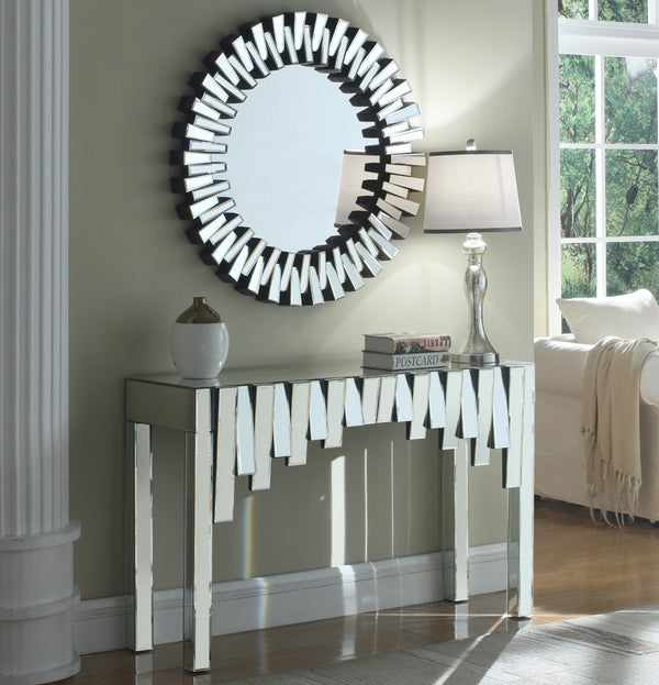 Kylie Glass / Engineered Wood Contemporary  Mirror - 36" W x 1" D x 36" H