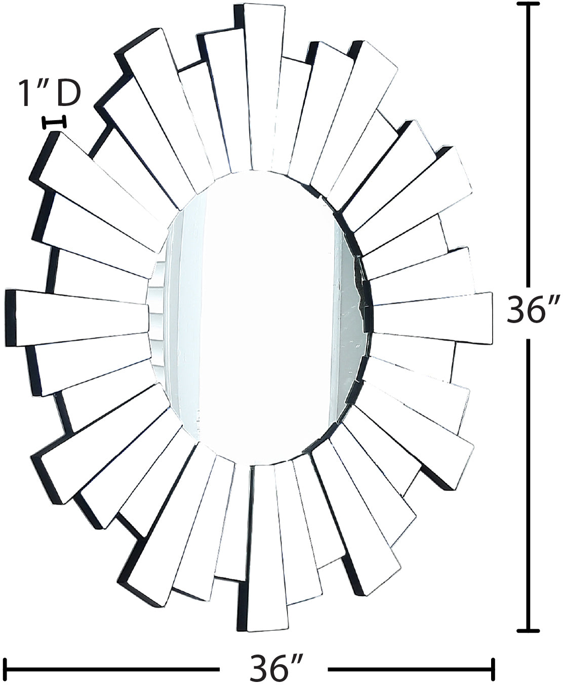 Nexus Glass Contemporary Mirror - Thumbnail 3