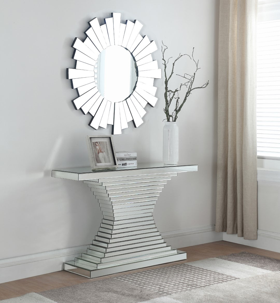 Nexus Glass Contemporary Mirror - Thumbnail 2