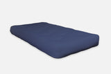 4' Navy Blue CertiPUR Single Foam Futon Queen Mattress