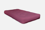 4' Burgundy CertiPUR Single Foam Futon Queen Mattress