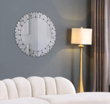 Cocoon Glass / Engineered Wood Contemporary  Mirror - 39" W x 1" D x 39" H