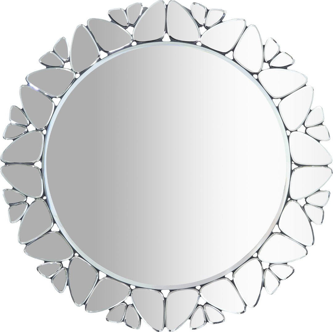 Cocoon Large Butterfly Mirrored Contemporary Glass Wall Mirror