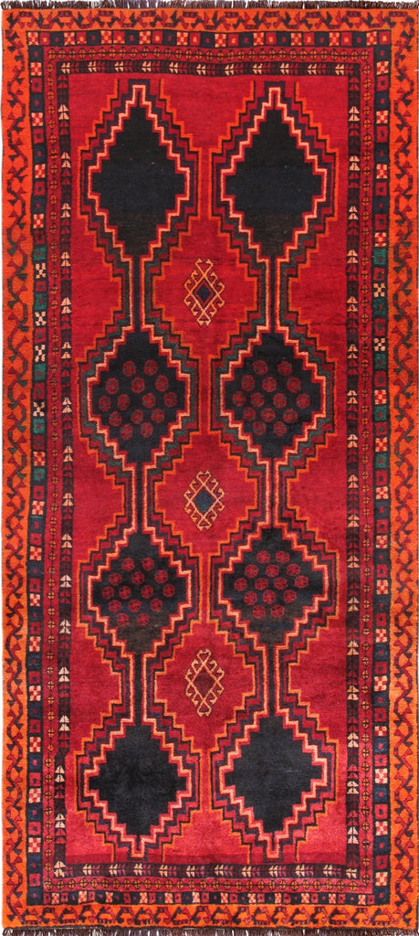 Pasargad Vintage Azerbaijan Red Lamb's Wool Area Rug ' ' 000418-PASARGAD