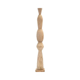 Sagebrook Home Contemporary Wood, 48" Totem Pillar, Brown 17481-02 Brown Mango Wood