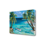 Tropical Beach View 3 Giclee Wrap Canvas Wall Art