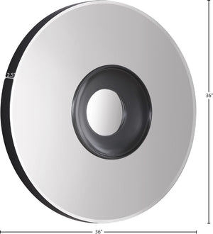 Galaxy Glass / Metal Contemporary  Mirror - 36" W x 2.5" D x 36" H