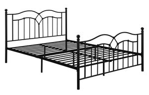 Klossen Casual Metal Queen Bed Black