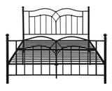 Klossen Casual Metal Queen Bed Black