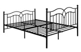 Klossen Casual Metal Queen Bed Black