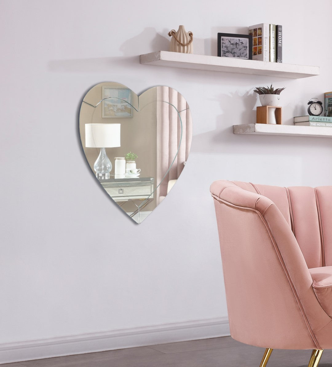 Meridian Furniture Heart Shaped Mirror - Thumbnail 3