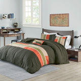 Pipeline Casual 100% Polyester Peach Skin Printed Comforter Set