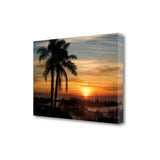 Sunset on the Beach 1 Giclee Wrap Canvas Wall Art