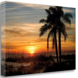 Sunset on the Beach 1 Giclee Wrap Canvas Wall Art