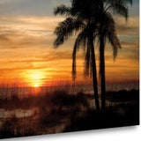 Sunset on the Beach 1 Giclee Wrap Canvas Wall Art