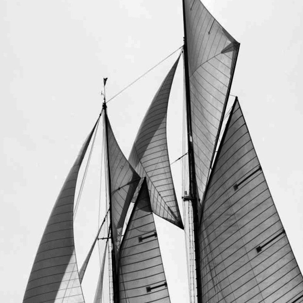 20" Sailboat in Action Giclee Wrap Canvas Wall Art