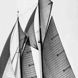 30" Sailboat in Action Giclee Wrap Canvas Wall Art