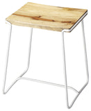 Butler Specialty Parrish Wood & White Metal Counter Stool 4272288