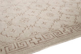 Pasargad Azerbaijan Collection Hand-Knotted Silk & Wool Area Rug , Grey PARP-34 GREY 9X12-PASARGAD