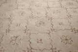 Pasargad Azerbaijan Collection Hand-Knotted Silk & Wool Area Rug , Grey PARP-34 GREY 9X12-PASARGAD