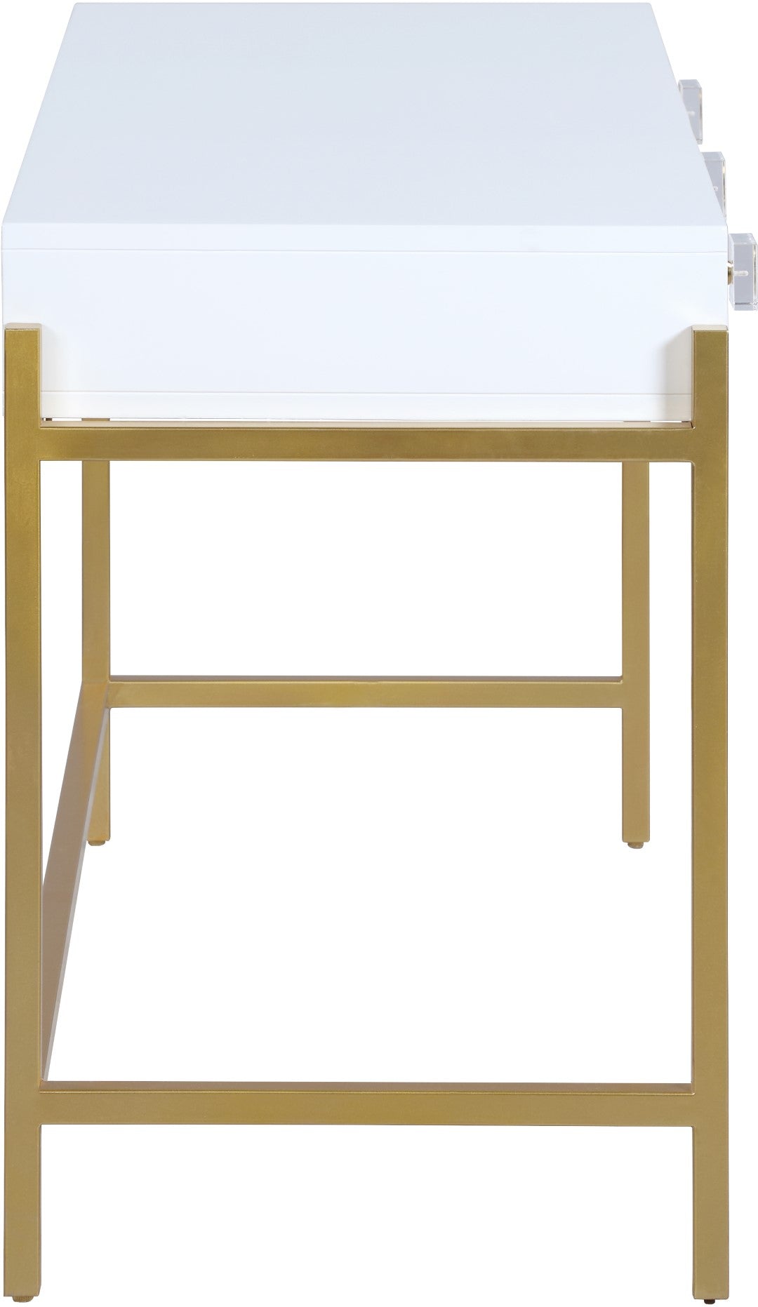 Abigail Acrylic Contemporary Desk/Console - Thumbnail 2