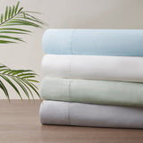 Beautyrest Tencel Polyester Blend Casual Sheet Set Grey Queen BR20-3906