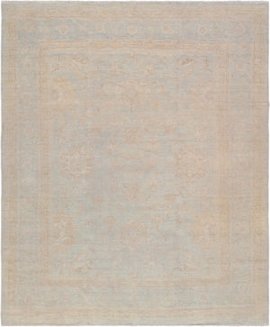 Pasargad Antique Oushak Collection Purple Lamb's Wool Area Rug 043207-PASARGAD