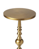 Butler Specialty Darien Antique Gold Pedestal End Table 4324226