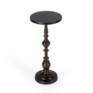 Butler Specialty Darien Round Bronze Pedestal End Table 4324392