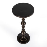 Butler Specialty Darien Round Bronze Pedestal End Table 4324392