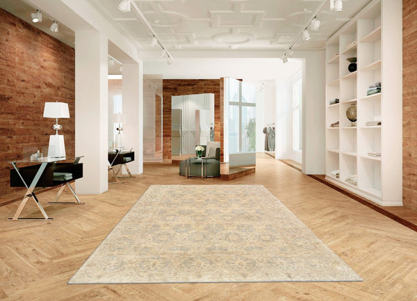 Pasargad Denver Hand-Knotted Beige Lamb's Wool Area Rug ' ' 043244-PASARGAD