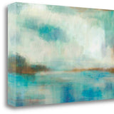 Abstract Watercolor Waterview 1 Giclee Wrap Canvas Wall Art