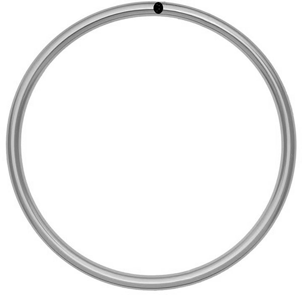 XOXO Stainless Steel Contemporary Chrome Stainless Steel Wall Decor - 14.125" W x .75" D x 14.125" H / 13" W x .75" D x 13" H