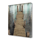 Small Dock on the Water 1 Giclee Wrap Canvas Wall Art